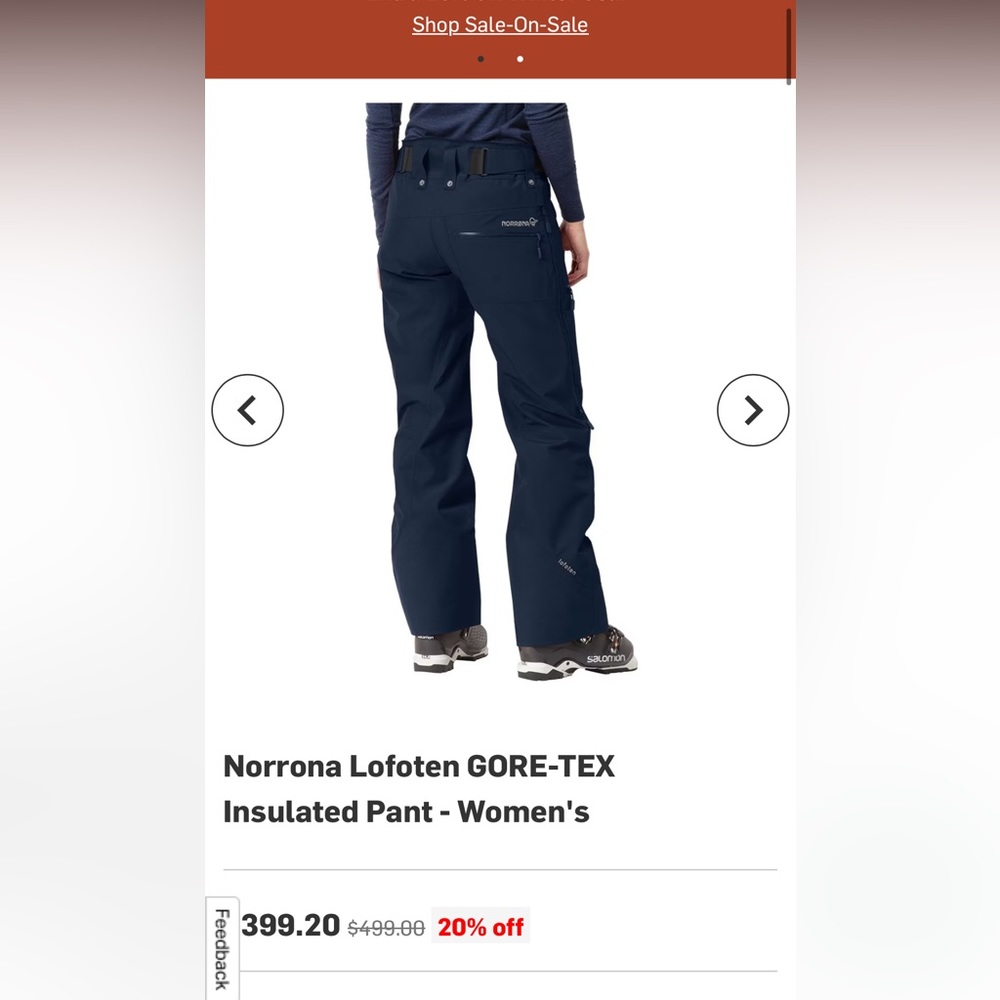 Norrona Insulated Ski & Snow Pants - Picture 8 of 8